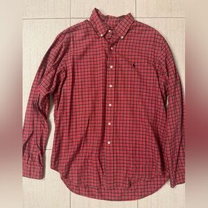 Polo Ralph Lauren Men’s Classic Fit Red Plaid Button Down